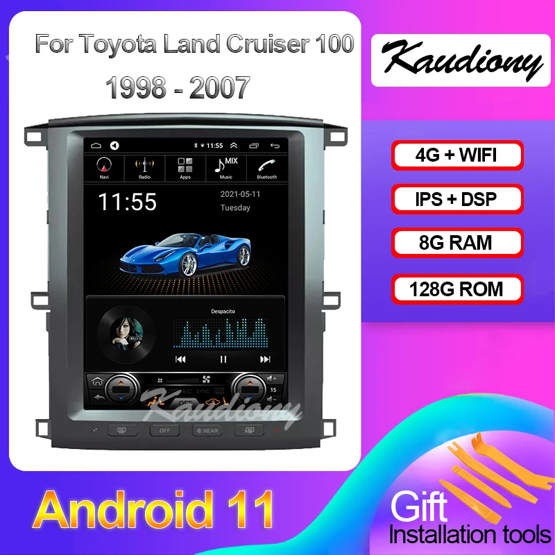 Kaudiony 12,1 "Android 11 для Toyota Land Cruiser LC100 Lexus LX470, автомобильный мультимедийный плеер, GPS-навигация, стерео 1998-2007
Kaudiony 12,1 "Android 11 для Toyota Land Cruiser LC100 Lexus LX470, автомобильный мультимедийный плеер, GPS-навигация, стерео 1998-2007