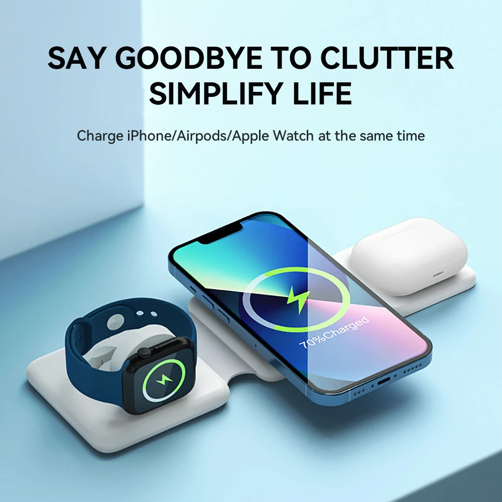 15 Вт 3 в 1 складное магнитное Беспроводное зарядное устройство для iPhone 12 13 14 Airpods Apple Watch, портативное беспроводное зарядное устройство
15 Вт 3 в 1 складное магнитное Беспроводное зарядное устройство для iPhone 12 13 14 Airpods Apple Watch, портативное беспроводное зарядное устройство