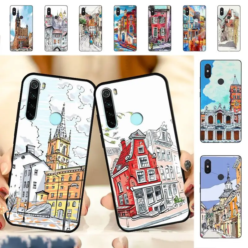

Путешествия мир путешествия уличная живопись телефон случай для Redmi Примечание 4X5 A 6 7 8 Pro T 9 Pro 9S 10 Pro 11 Pro 11S 11Epro