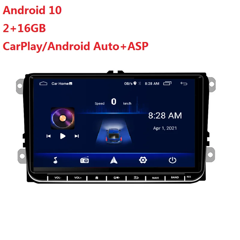 9 Inch Android 2GB RAM Car Radio for Volkswagen Wireless CarPlay Android Auto Wifi ASP Mirror link GPS USB EQ Car Stereo for VW
9 Inch Android 2GB RAM Car Radio for Volkswagen Wireless CarPlay Android Auto Wifi ASP Mirror link GPS USB EQ Car Stereo for VW