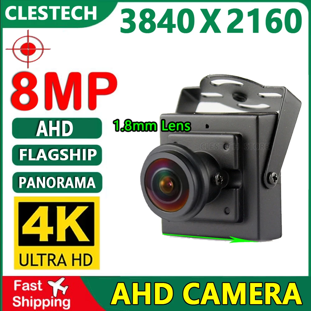 4K 8MP рыбий глаз 1,7 мм объектив большая металлическая камера видеонаблюдения AHD мини панорамная камера 5 Мп Коаксиальная цифровая H.265 4 в 1 сигнал с кронштейном 
4K 8MP рыбий глаз 1,7 мм объектив большая металлическая камера видеонаблюдения AHD мини панорамная камера 5 Мп Коаксиальная цифровая H.265 4 в 1 сигнал с кронштейном
