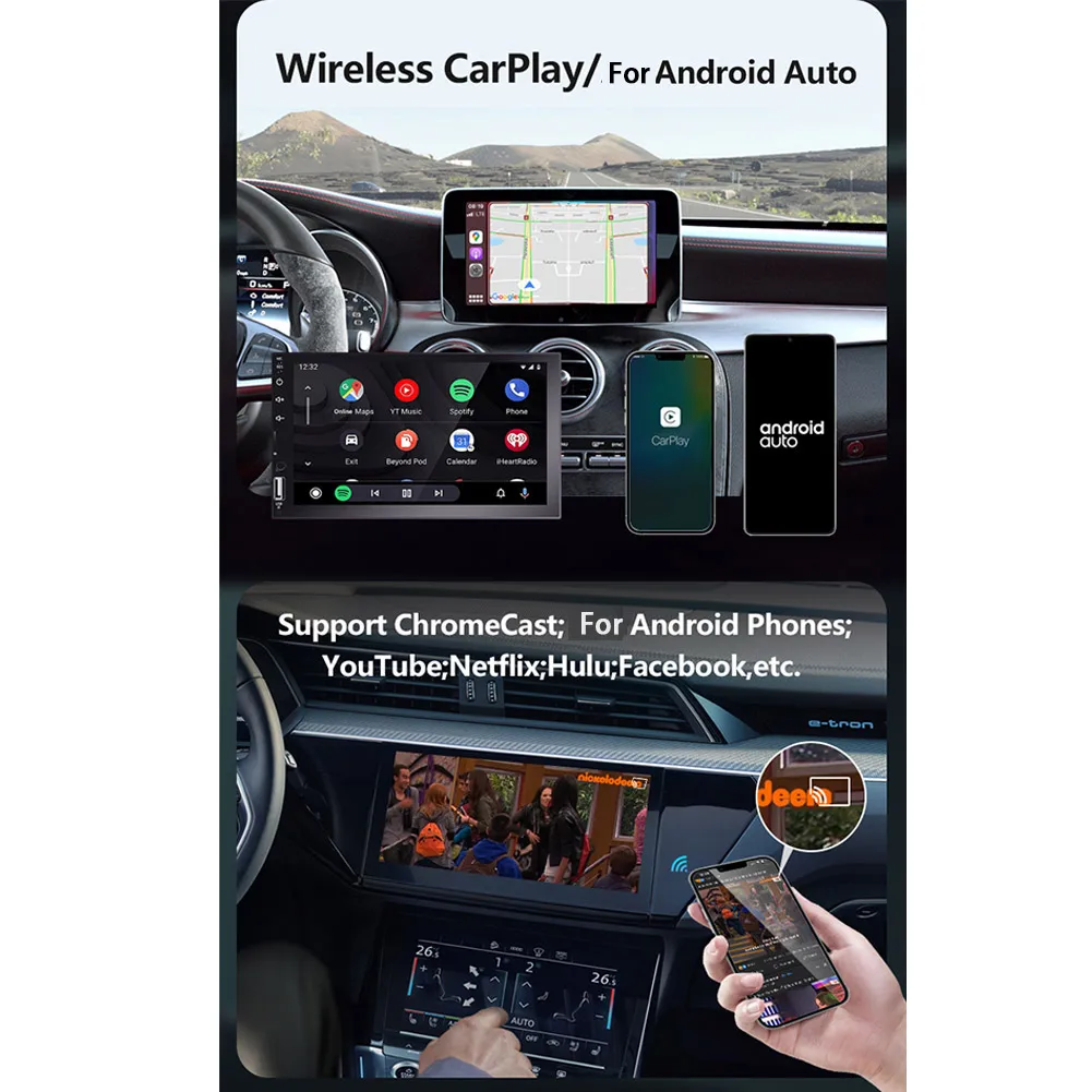 System 11 4+64G Wreless Carplay Ai Box Morrorlink Map Multimedia Vehicle-machine Interconnection Vehicle-mounted Multimedia
System 11 4+64G Wreless Carplay Ai Box Morrorlink Map Multimedia Vehicle-machine Interconnection Vehicle-mounted Multimedia