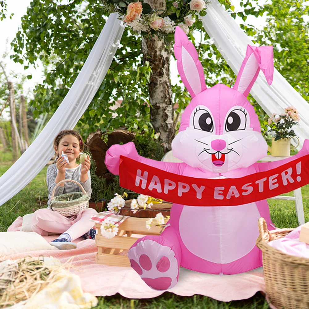 Pink Rabbit Festival Inflatables Cute 1.5M Inflatables Decorations with Build-in LED Light Festive Funny for Shopping Mall Store
Pink Rabbit Festival Inflatables Cute 1.5M Inflatables Decorations with Build-in LED Light Festive Funny for Shopping Mall Store