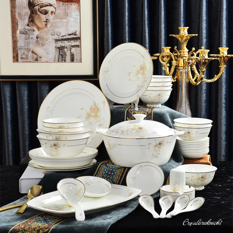46piece Set, Fine Bone China Dinnerware Sets, Porcelain Bento, Party Dinner Plate, Buffet-dishes for Serving, Gold Line Design
46piece Set, Fine Bone China Dinnerware Sets, Porcelain Bento, Party Dinner Plate, Buffet-dishes for Serving, Gold Line Design