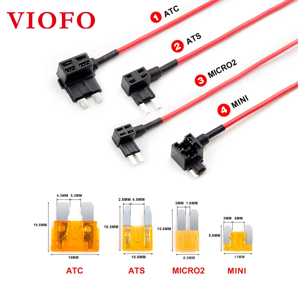 Viofo 4 шт.*2 автомобильный предохранитель ATC ATS MICRO2 MINI держатель адаптера 
Viofo 4 шт.*2 автомобильный предохранитель ATC ATS MICRO2 MINI держатель адаптера