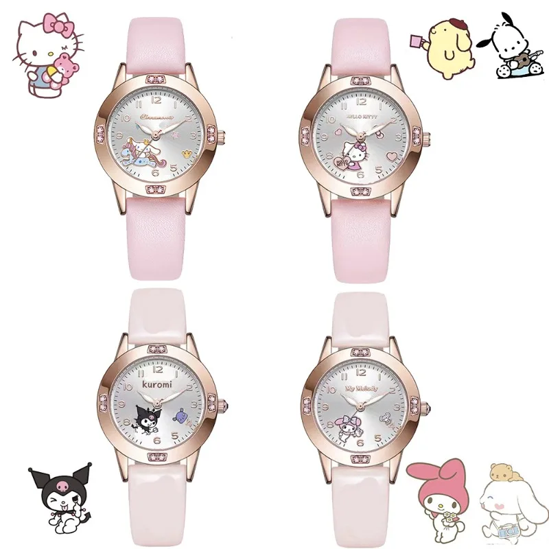 Kawaii Sanrio Kuromi Hello Kitty Cinnamoroll Cartoon Quartz Wristwatch Luxury Fashion Diamonds Wristwatch Anime Birthday Gifts
Kawaii Sanrio Kuromi Hello Kitty Cinnamoroll Cartoon Quartz Wristwatch Luxury Fashion Diamonds Wristwatch Anime Birthday Gifts