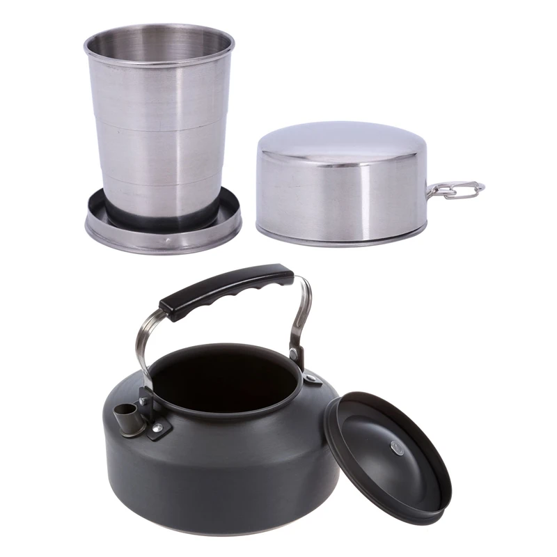 150Ml Portable/Scaling/Flexible Cup Magic Kettle Size M With 1.1L Water Kettle Teapot Coffee Pot Anodised Aluminum
150Ml Portable/Scaling/Flexible Cup Magic Kettle Size M With 1.1L Water Kettle Teapot Coffee Pot Anodised Aluminum