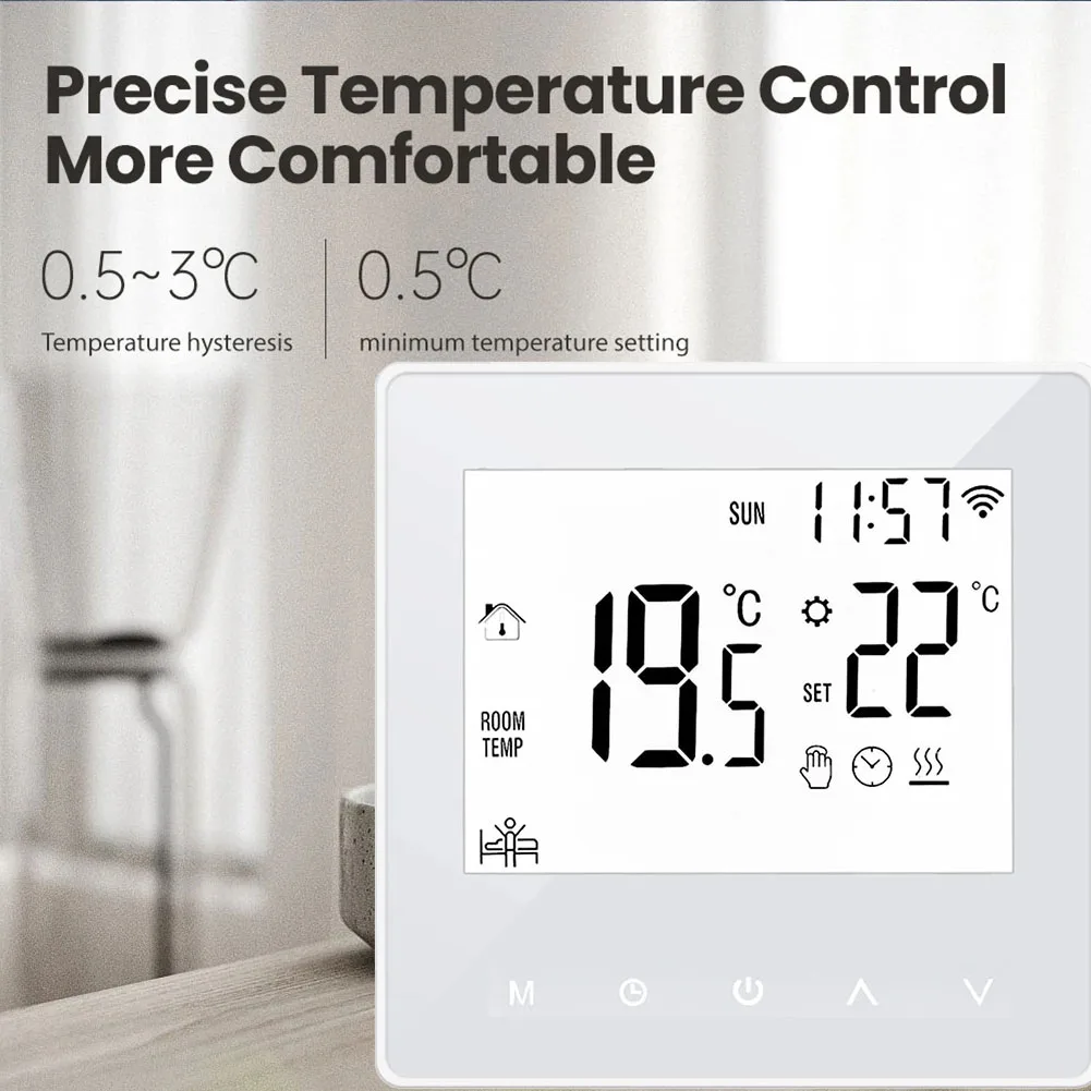 1pcs Smart Thermostat Anti-flammable PC 86 X 86 X 40mm 10-230V AC 50/60HZ For Home Office Shopping Mall Hotel Home Improvement
1pcs Smart Thermostat Anti-flammable PC 86 X 86 X 40mm 10-230V AC 50/60HZ For Home Office Shopping Mall Hotel Home Improvement