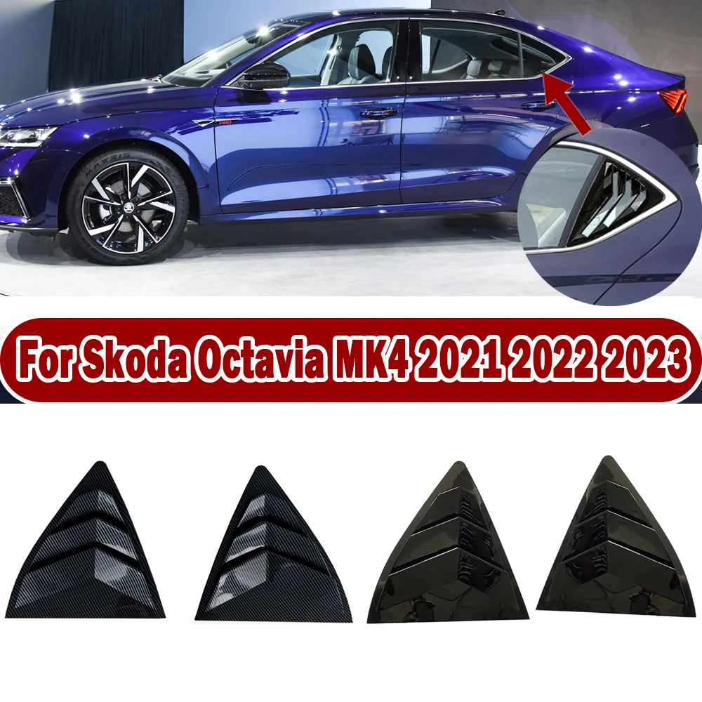 1 Pair Car Rear Window Louver Shutters Vent Cover Trim Gloss Black For Skoda Octavia MK4 2021 2022 2023 Auto Accessories
1 Pair Car Rear Window Louver Shutters Vent Cover Trim Gloss Black For Skoda Octavia MK4 2021 2022 2023 Auto Accessories