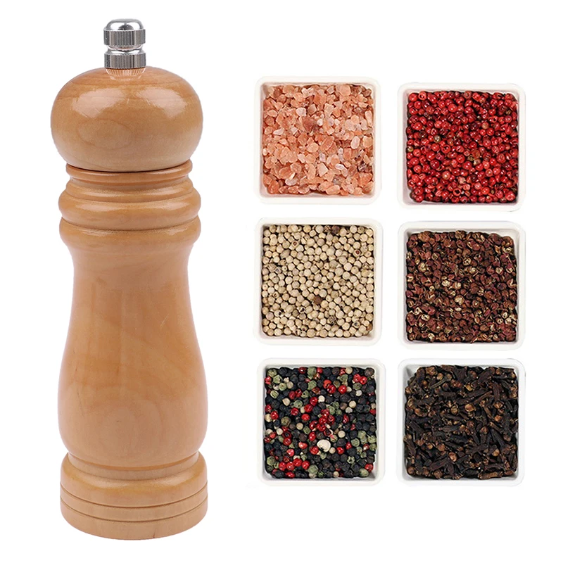 Kitchen Grinder for Salt Pepper Wooden Mill Grinder Peper Spice Seasoning Mill Grinder Hand Kitchen BBQ Tools New
Kitchen Grinder for Salt Pepper Wooden Mill Grinder Peper Spice Seasoning Mill Grinder Hand Kitchen BBQ Tools New