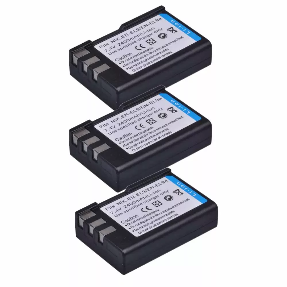 2400mAh EN-EL9 EN-EL9a ENEL9 ENEL9a EN EL9 Battery for Nikon D40 D40X D60 D3000 D5000 Digital Camera
2400mAh EN-EL9 EN-EL9a ENEL9 ENEL9a EN EL9 Battery for Nikon D40 D40X D60 D3000 D5000 Digital Camera