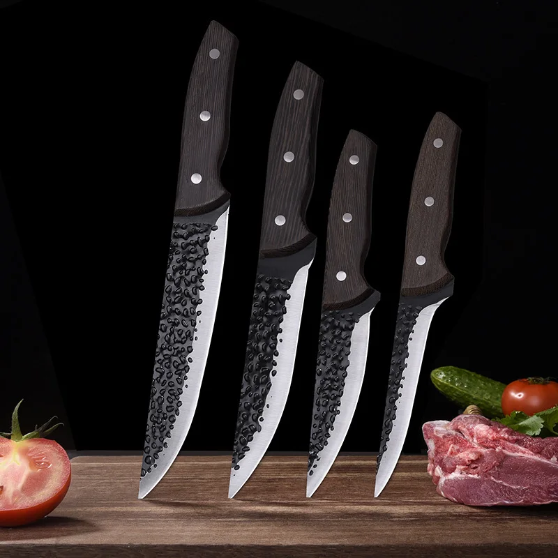 

Кованый нож для костей, нож мясника из нержавеющей стали, мясницкий нож для ловли рыбы, профессиональный нож шеф-повара, инструменты для гот...