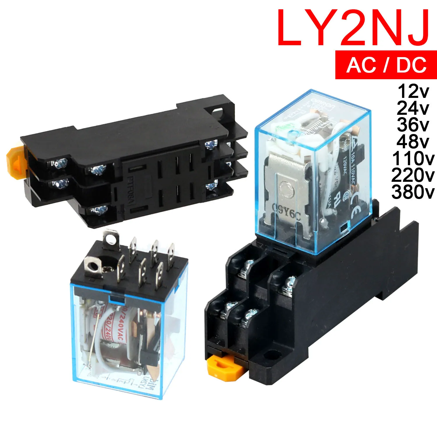 1 комплект LY2NJ HH62P DC12V 24V 36V 48V 110V 220 240V 380V AC 10A 8-контактное реле мощности катушки DPDT HHC68A-2Z с гнездом
1 комплект LY2NJ HH62P DC12V 24V 36V 48V 110V 220 240V 380V AC 10A 8-контактное реле мощности катушки DPDT HHC68A-2Z с гнездом