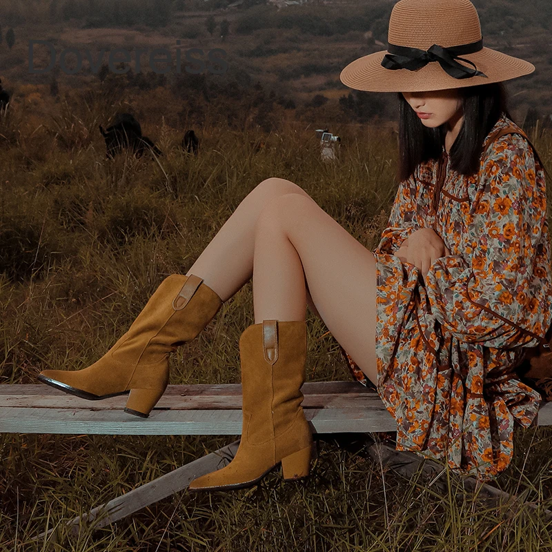 Dovereiss 2022 Fashion Women Shoes Winter New Brown Half Boots Genuine Leather 6CM Chunky Heels Slip On Elegant Mature Brown
Dovereiss 2022 Fashion Women Shoes Winter New Brown Half Boots Genuine Leather 6CM Chunky Heels Slip On Elegant Mature Brown