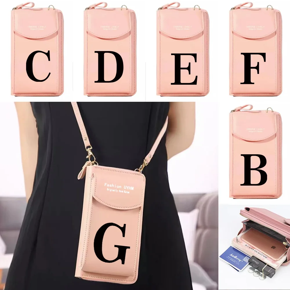 Mobile Phone Bag Pu Leather Wallets Women Messenger Bags Universal Cell Phone Packet Shoulder Pack Black Letter Print Handbag
Mobile Phone Bag Pu Leather Wallets Women Messenger Bags Universal Cell Phone Packet Shoulder Pack Black Letter Print Handbag