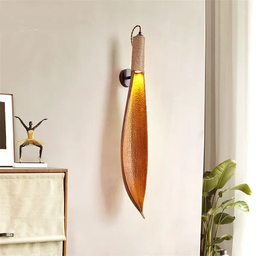 Natural leaf designer wall lamps retro restaurant hotel clubhouse corridor aisle living room decoration LED wall sconces lights
Natural leaf designer wall lamps retro restaurant hotel clubhouse corridor aisle living room decoration LED wall sconces lights