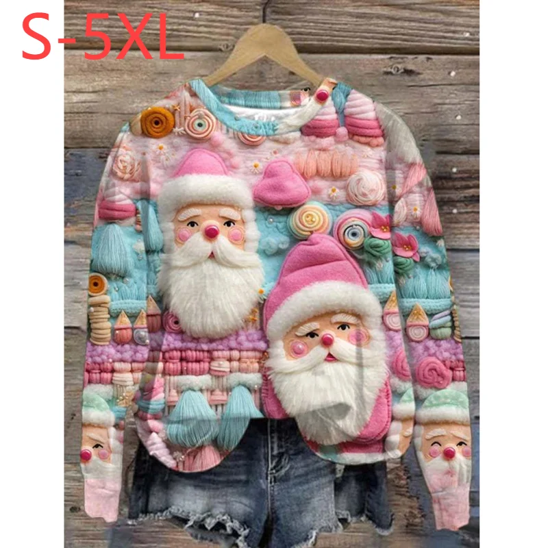 2024 New Santa Claus Women Sweatshirt Hoodie Loose O Neck Long Sleeve Top Autumn Fashion Casual Street Pullover Female
2024 New Santa Claus Women Sweatshirt Hoodie Loose O Neck Long Sleeve Top Autumn Fashion Casual Street Pullover Female