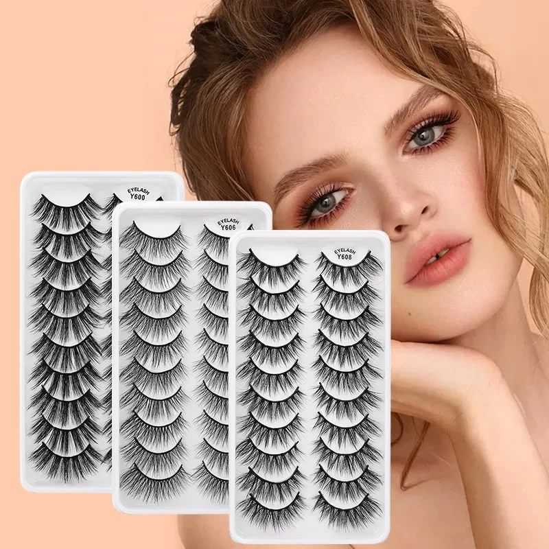 False Eyelashes 5/10 Pairs Multipack 3D Mink Lashes Natural Long Wispy Fluffy Fake Lashes Handmade Makeup Extension Faux cils
False Eyelashes 5/10 Pairs Multipack 3D Mink Lashes Natural Long Wispy Fluffy Fake Lashes Handmade Makeup Extension Faux cils