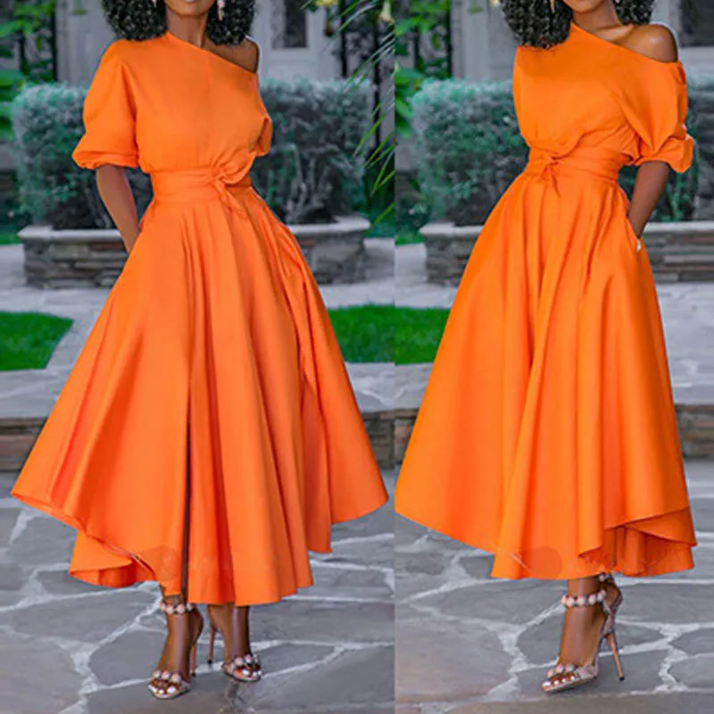 2021 New Arrival Solid Homecoming Dresses Women One Shoulder Collect Waist A-Line Prom Party Leisure Lovely Vestido
2021 New Arrival Solid Homecoming Dresses Women One Shoulder Collect Waist A-Line Prom Party Leisure Lovely Vestido