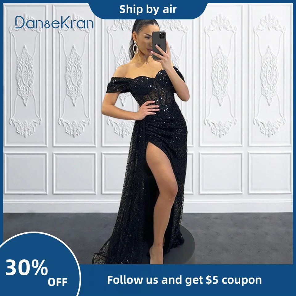 Sexy Prom Dresses 2023 Off Shoulder Beaded Sequin Mermaid Evening Gown with High Side Split Saudi Arabia Party Dress for Women
Sexy Prom Dresses 2023 Off Shoulder Beaded Sequin Mermaid Evening Gown with High Side Split Saudi Arabia Party Dress for Women