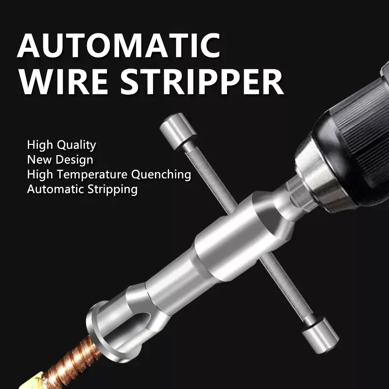 Automatic Wire Stripper Twisting Stripper Connector Hand Tool Quick Stripper Line Cable Peeling Twisting Connector
Automatic Wire Stripper Twisting Stripper Connector Hand Tool Quick Stripper Line Cable Peeling Twisting Connector
