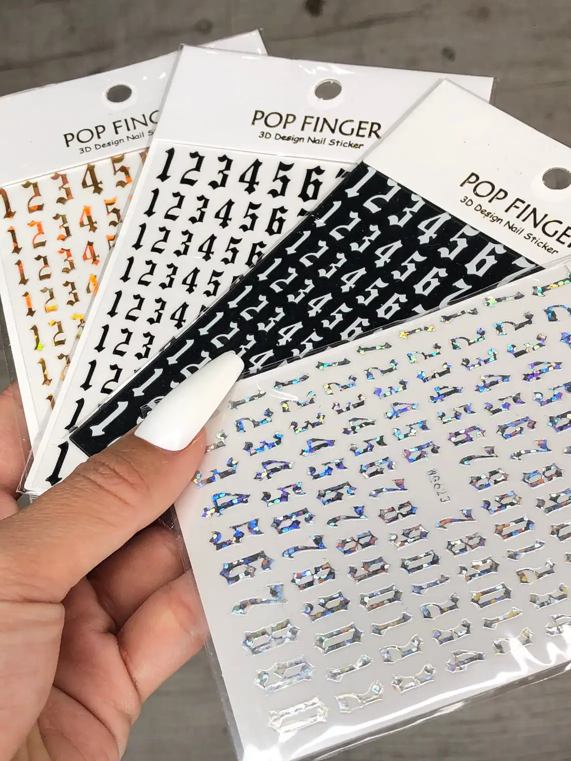 1Pc Numbers Decals 3D Nail Art Sticker Decals Letters Text & Numbers Nail Art Stickers (Black or White) - Easy Peel & Stick!ui89
1Pc Numbers Decals 3D Nail Art Sticker Decals Letters Text & Numbers Nail Art Stickers (Black or White) - Easy Peel & Stick!ui89