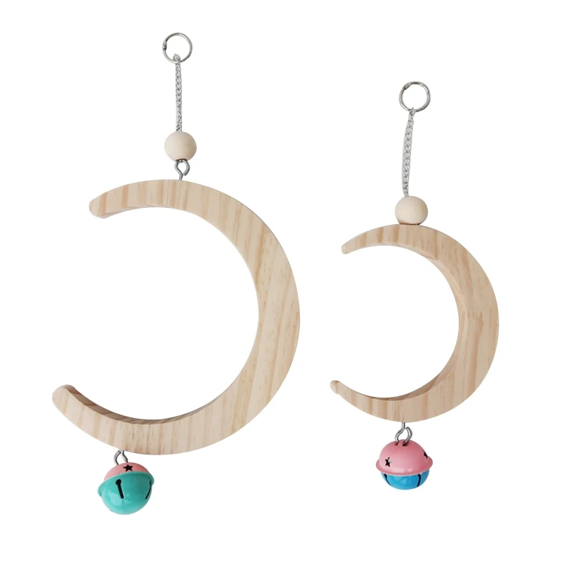 Parrot Swing Perch Stand Moon Shape Hammock Hanging Bell Pet Cage Bird Wooden Training Exercise Claw Feet Grinding Stick Bite
Parrot Swing Perch Stand Moon Shape Hammock Hanging Bell Pet Cage Bird Wooden Training Exercise Claw Feet Grinding Stick Bite