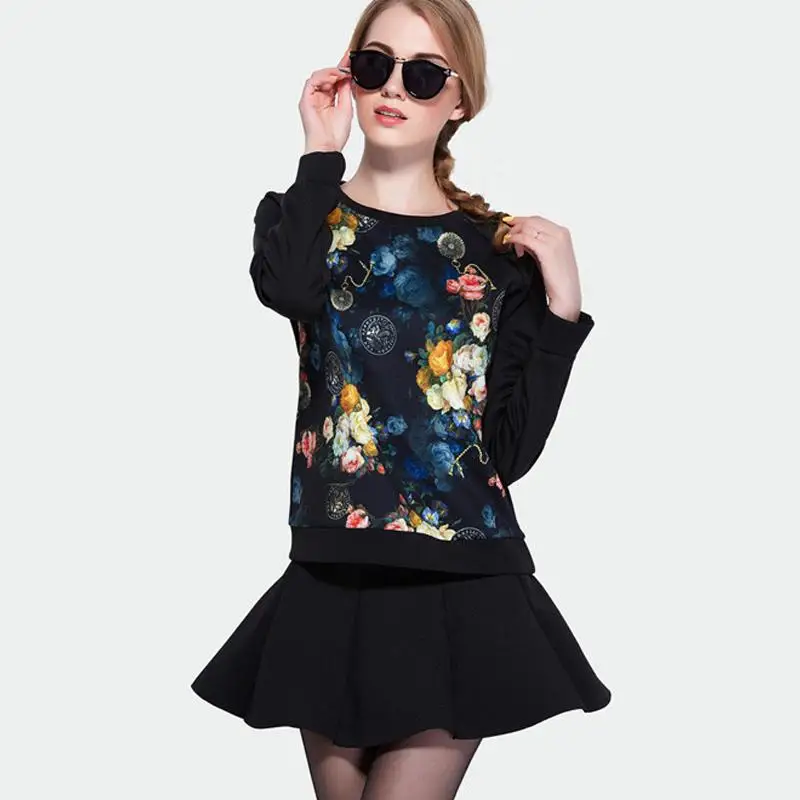 Vangull Fashion Spring Flower Print Women Sets Long Sleeve O-Neck Tops Short Mini Skirts Female Two Pieces Suits Vintage Sets
Vangull Fashion Spring Flower Print Women Sets Long Sleeve O-Neck Tops Short Mini Skirts Female Two Pieces Suits Vintage Sets