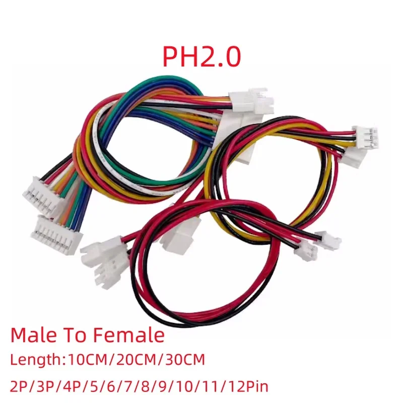 Удлинительный кабель JST PH2.0 2P/3P/4P/5/6/7/8/9/10/11/12-контактный
Удлинительный кабель JST PH2.0 2P/3P/4P/5/6/7/8/9/10/11/12-контактный