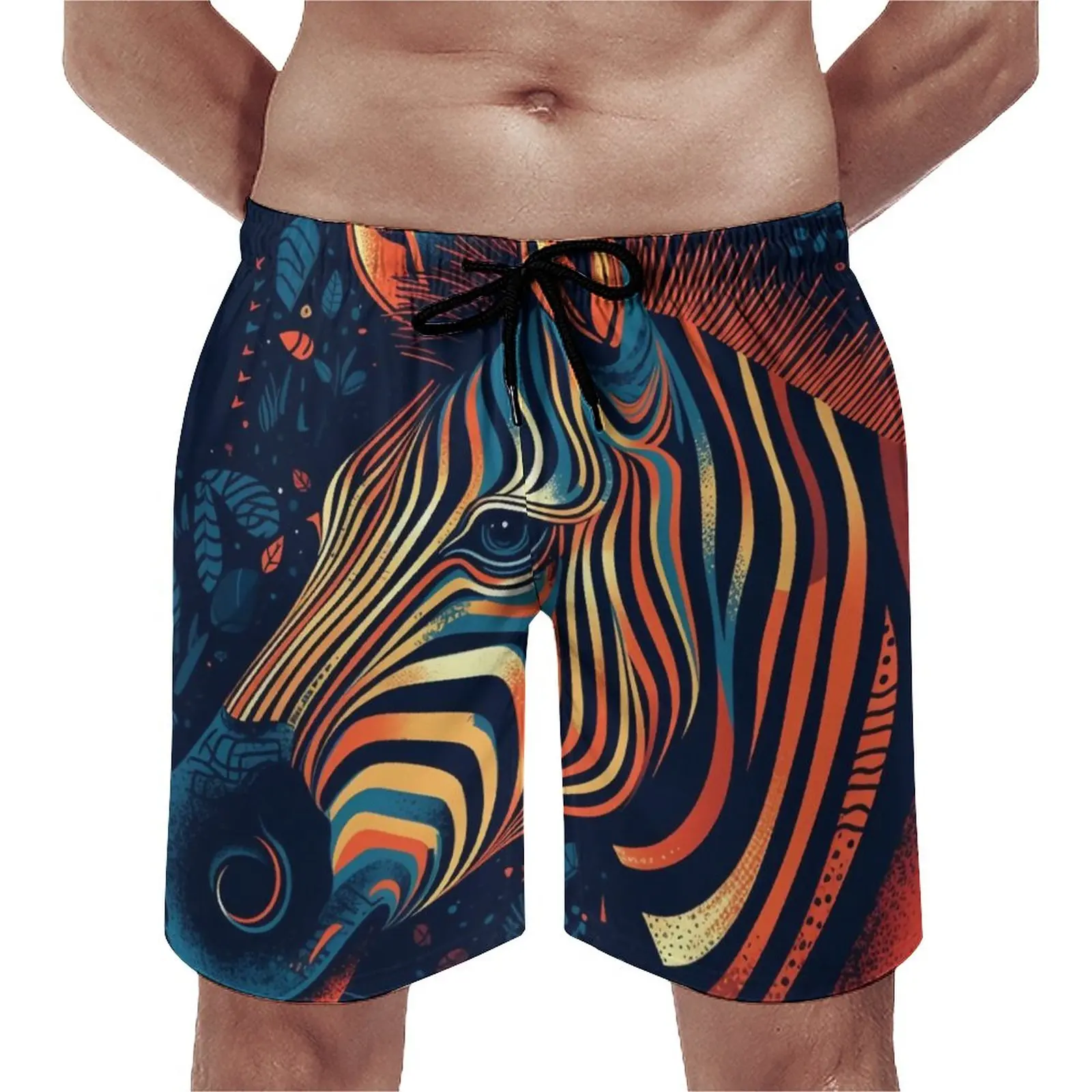 Zebra Board Shorts Summer Abstraction Illustration Surfing Beach Shorts Males Quick Dry Vintage Custom Large Size Swim Trunks
Zebra Board Shorts Summer Abstraction Illustration Surfing Beach Shorts Males Quick Dry Vintage Custom Large Size Swim Trunks