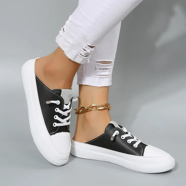 Baotou Half Slippers Women's 2022 Autumn Breathable Canvas Shoes with Heightened Thick Bottom Women Leisure Large Size 35~42
Baotou Half Slippers Women's 2022 Autumn Breathable Canvas Shoes with Heightened Thick Bottom Women Leisure Large Size 35~42