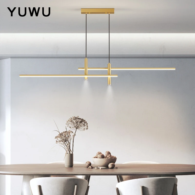 Dining room chandelier simple modern minimalist line Nordic table lamp creative bar long one-line personality chandelier
Dining room chandelier simple modern minimalist line Nordic table lamp creative bar long one-line personality chandelier