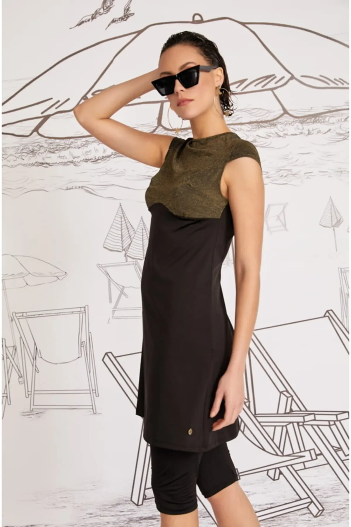 Women's Swimsuit Black Gold Half Covered One Piece Swimwear Female Push Up Suit Monokini Brazilian Swimming Suits
Women's Swimsuit Black Gold Half Covered One Piece Swimwear Female Push Up Suit Monokini Brazilian Swimming Suits