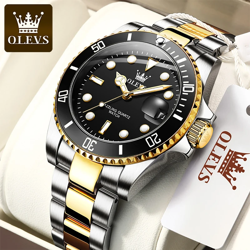 OLEVS Men Business Luminous Waterproof Green Water Ghost Watch Quartz Men's Trend Calendar Display Stainless Steel Strap 5885
OLEVS Men Business Luminous Waterproof Green Water Ghost Watch Quartz Men's Trend Calendar Display Stainless Steel Strap 5885