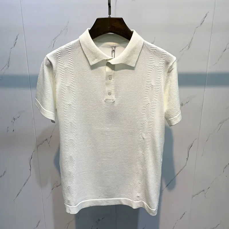 Men 2022 Summer New Solid Color Knitted Polo Shirts Male Short Sleeve Casual T-shirt Men Business Streetwear Top Shirt G07
Men 2022 Summer New Solid Color Knitted Polo Shirts Male Short Sleeve Casual T-shirt Men Business Streetwear Top Shirt G07