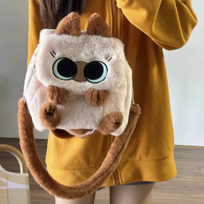Plush Cartoon Cat Doll Backpack Simplicity Large Capacity Campus Bag Commuting Flip Cover Diagonal Span Bag Soft Shopping Bag
Plush Cartoon Cat Doll Backpack Simplicity Large Capacity Campus Bag Commuting Flip Cover Diagonal Span Bag Soft Shopping Bag