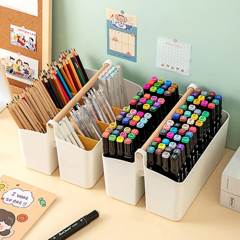 Pencil Holder Makeup Brush Holder Stationery Storage Box for Home Bathroom School Compartment Desktop Pen Organizer Storage
Pencil Holder Makeup Brush Holder Stationery Storage Box for Home Bathroom School Compartment Desktop Pen Organizer Storage