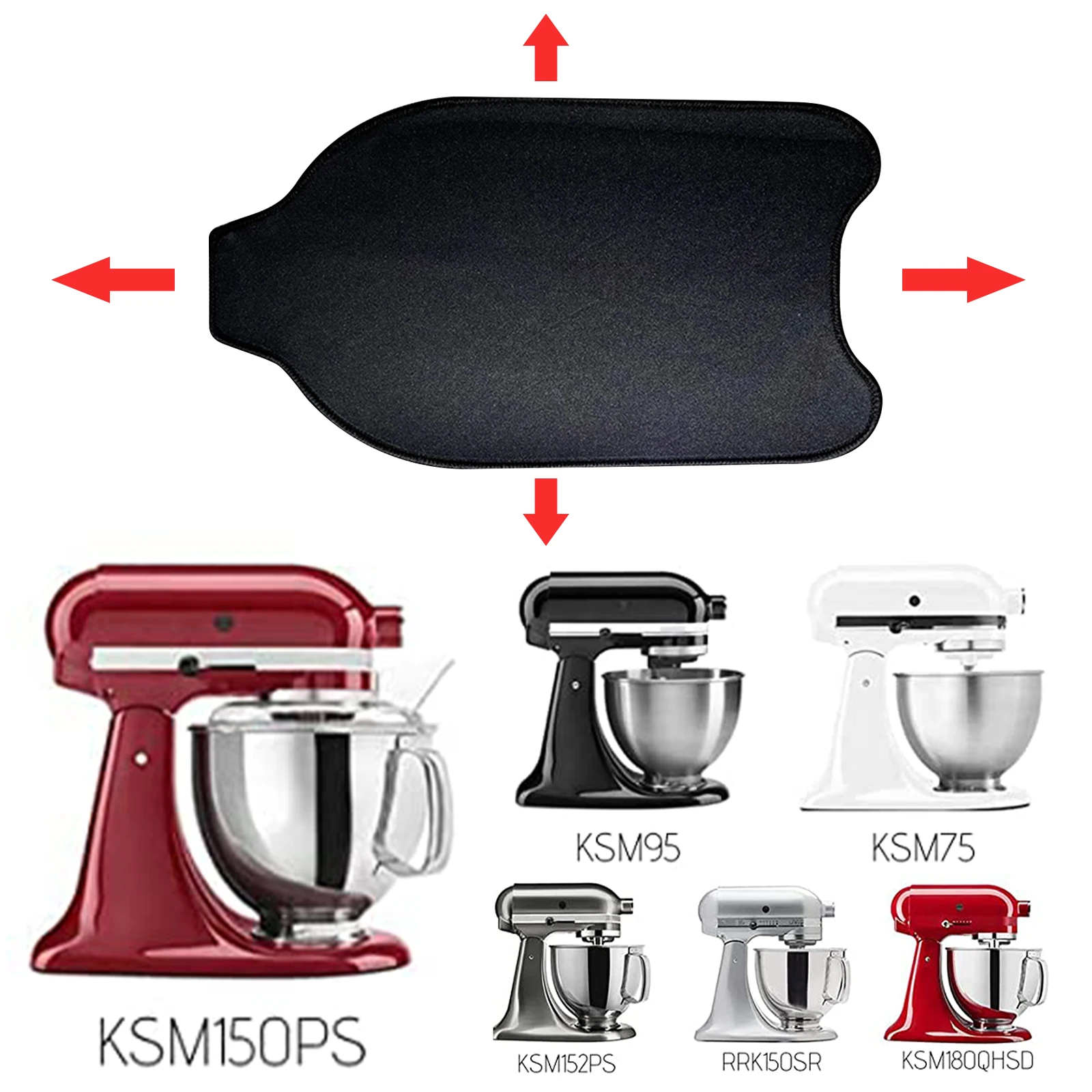 Sliding Pad for KitchenAid Stand Mixer Kitchen Appliance Slide Mat Mover for KitchenAid Stand Mixer for Countertop Non-slip Mat
Sliding Pad for KitchenAid Stand Mixer Kitchen Appliance Slide Mat Mover for KitchenAid Stand Mixer for Countertop Non-slip Mat