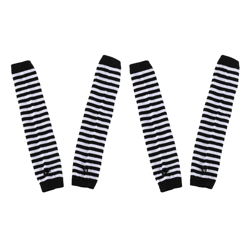 4X Fashion Women Lady Girls' Stretchy Soft Arm Warmer Long Sleeve Fingerless Gloves - Black White Stripe
4X Fashion Women Lady Girls' Stretchy Soft Arm Warmer Long Sleeve Fingerless Gloves - Black White Stripe