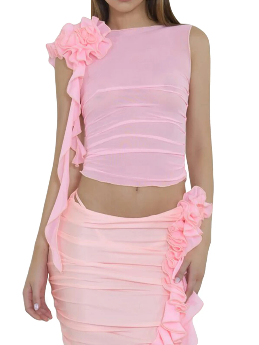 Women s Summer Sheer Lace Trim Crop Tops Short Sleeve Slim Fit Bustier Y2k Fairycore Grung 2000s Streetwear
Women s Summer Sheer Lace Trim Crop Tops Short Sleeve Slim Fit Bustier Y2k Fairycore Grung 2000s Streetwear