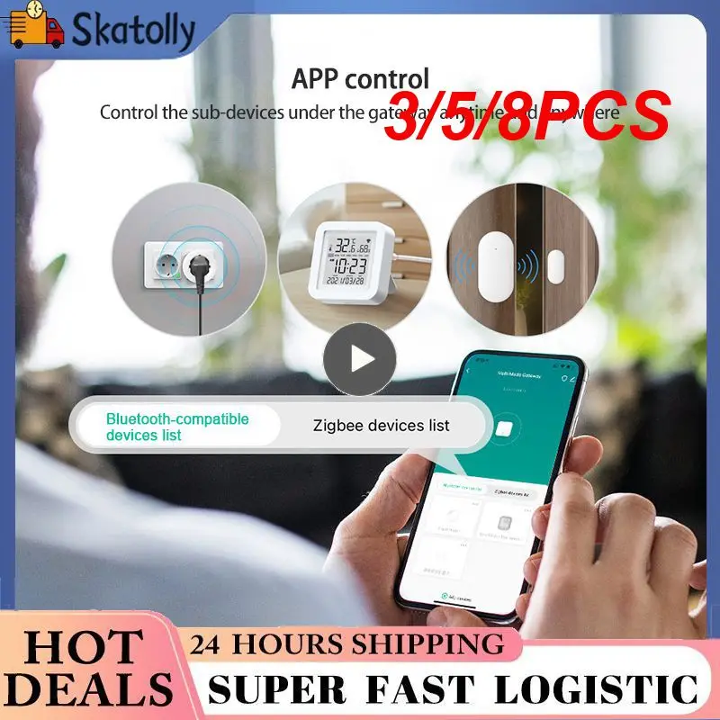 3/5/8PCS Simple App Remote Control Tuya Multi-mode Gateway Compact Smart Gateway Voice Control Smart Life 2 In 1 Bluetoothzigbee
3/5/8PCS Simple App Remote Control Tuya Multi-mode Gateway Compact Smart Gateway Voice Control Smart Life 2 In 1 Bluetoothzigbee