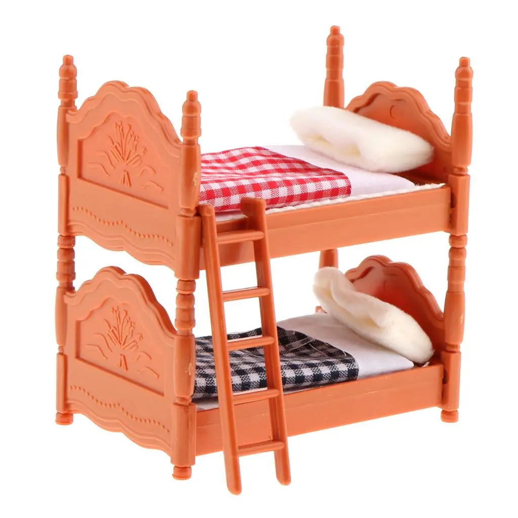 1/12 Scale Dollhouse Miniature Furniture Double Bunk Bed Model Set
1/12 Scale Dollhouse Miniature Furniture Double Bunk Bed Model Set