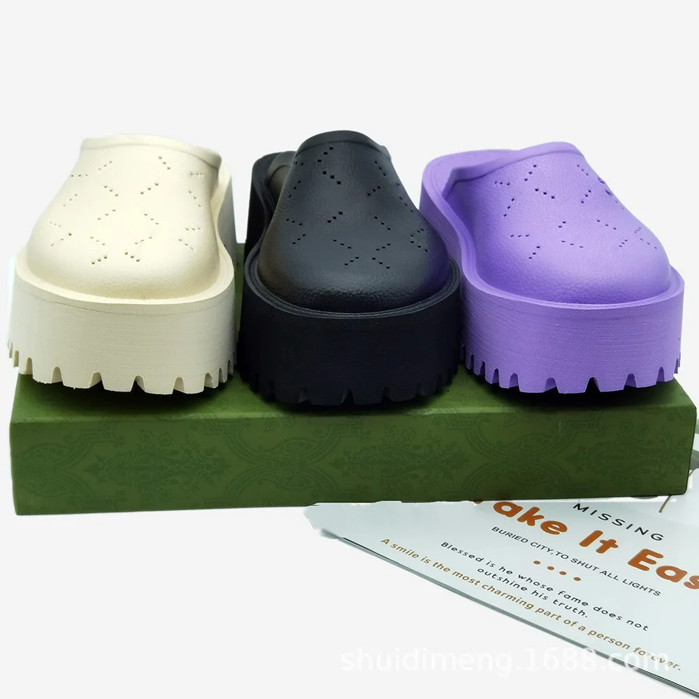 2021 autumn G home EVA thick bottom hole shoes women's slippers men's high-heeled jelly shoes all-match sandals large size
2021 autumn G home EVA thick bottom hole shoes women's slippers men's high-heeled jelly shoes all-match sandals large size