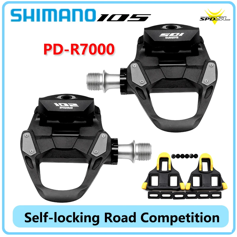 

SHIMANO SPD-SL Self-locking Pedal PD-R7000 Self-locking Ultralight Single Sided with Carbon Body Road Competition Bicycle Parts