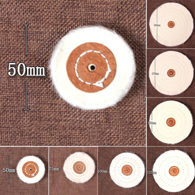 50-200mm White Cotton Lint Cloth Buffing Wheel Gold Silver Jewelry Mirror Polishing Wheel Abrasive Tools
50-200mm White Cotton Lint Cloth Buffing Wheel Gold Silver Jewelry Mirror Polishing Wheel Abrasive Tools