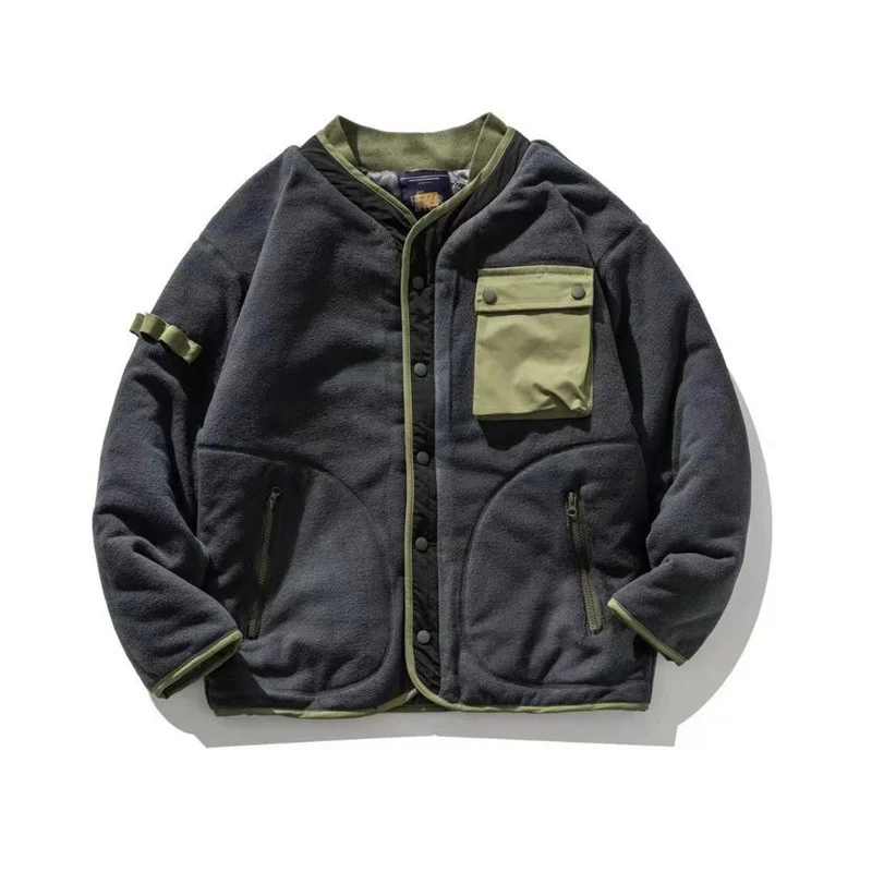 Spring Winter New Large Pocket Color Matching Tooling Casual Jacket Outdoor Trekking Climbing Travel Coat Softshell Combat Tops 
Spring Winter New Large Pocket Color Matching Tooling Casual Jacket Outdoor Trekking Climbing Travel Coat Softshell Combat Tops