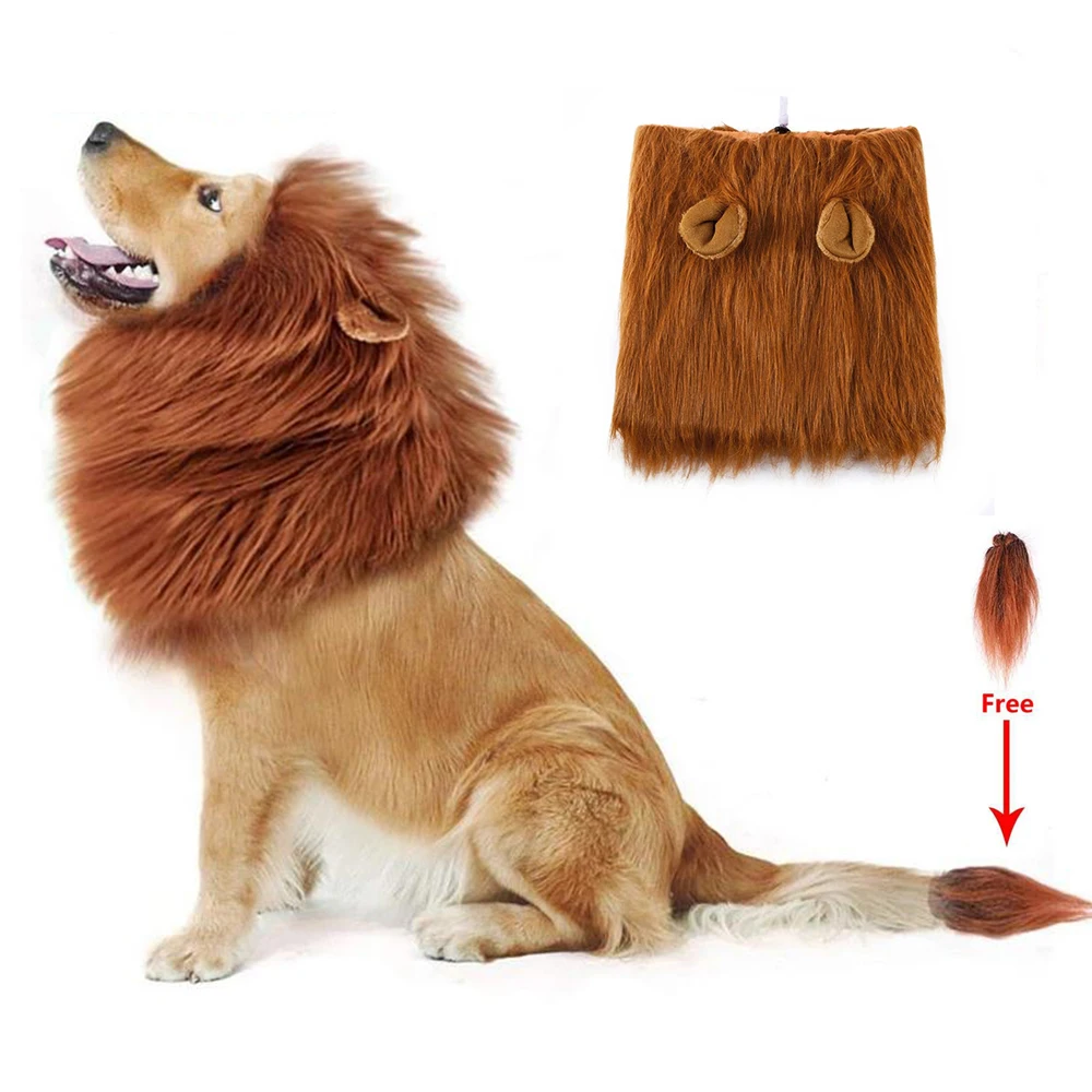 Cute Pet Dog Cosplay Clothes Costume Lion Mane Winter Warm Pet for Large Dogs Party Decoration with Ear Pet Accessories
Cute Pet Dog Cosplay Clothes Costume Lion Mane Winter Warm Pet for Large Dogs Party Decoration with Ear Pet Accessories