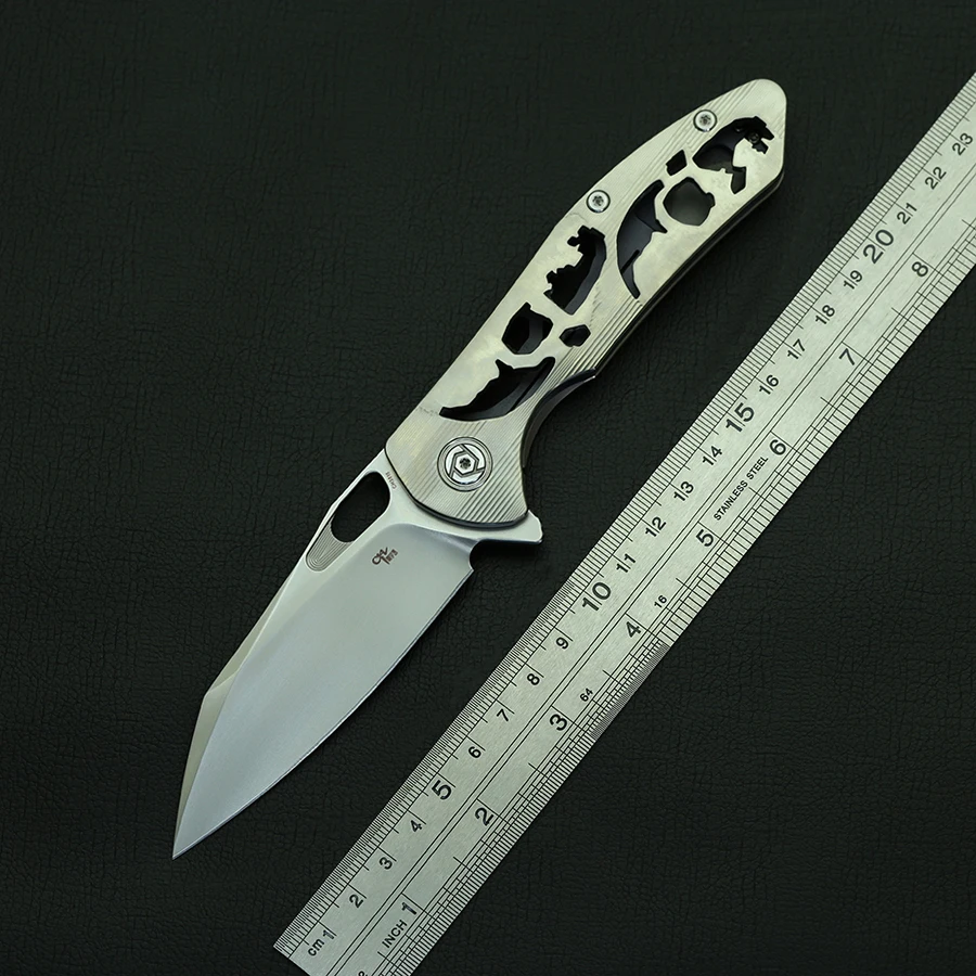 CH3515 Flipper Folding Knife S35VN Blade TC4 Titanium Openworked Handle Outdoor Camp Survive Hunting Kitchen Fruit Knives Tools
CH3515 Flipper Folding Knife S35VN Blade TC4 Titanium Openworked Handle Outdoor Camp Survive Hunting Kitchen Fruit Knives Tools