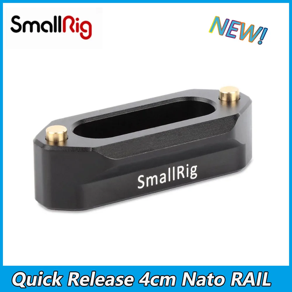 

SmallRig Camera Quick Release NATO Rail 4cm 1.57 Inches Long with 1/4'' Screws For Handle EVF Attach Accessories 1409 2172