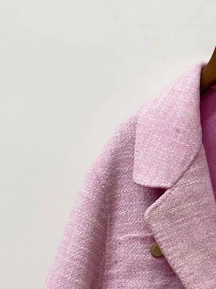 2021 Autumn and Winter Pink One Button Suit Jacket Women New Suit Skirt Suit
2021 Autumn and Winter Pink One Button Suit Jacket Women New Suit Skirt Suit